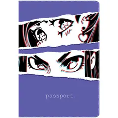 Обложка для паспорта MESHU &quot;Kawaii&quot;, ПВХ, 2 кармана, фото 1