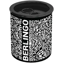 Точилка металлическая Berlingo &quot;Monochrome&quot;, 2 отверстия, с контейнером, фото 1