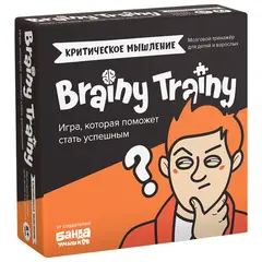 Игра головоломка развивающая &quot;BRAINY TRAINY. Критическое мышление&quot; 80 карточек, BRAINY TRAINY, УМ546, фото 1