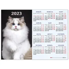 Календарь настенный листовой 2023 г., формат А2 (60х45 см), &quot;Знак Года&quot;, HATBER, Кл2_27110, фото 1