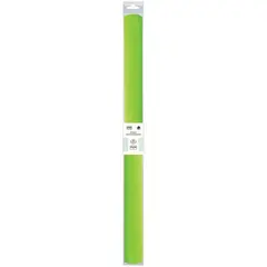 Бумага крепированная ТРИ СОВЫ, 50*250см, 32г/м2, зеленое яблоко, в рулоне, пакет с европодвесом, фото 1