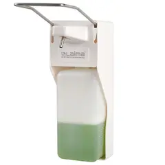 Дозатор для жидкого мыла LAIMA PROFESSIONAL, НАЛИВНОЙ, 1 л, ЛОКТЕВОЙ ПРИВОД, ABS-пластик, 607325, X-2265, фото 1