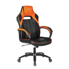 Кресло компьютерное Zombie VIKING 2 AERO, экокожа/ткань, черное/оранжевое, 1364177, фото 1
