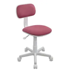 Кресло детское CH-W201NX, без подлокотников, пластик белый, розовое, 477005, фото 1