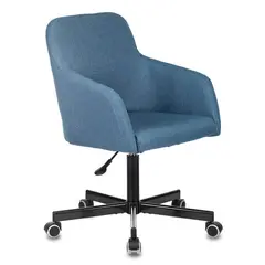 Кресло CH-380M, пятилучие металлическое, ткань, серо-голубое, 1430562, фото 1