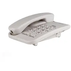 Телефон проводной teXet ТХ-212, повторный набор, светло-серый, фото 1