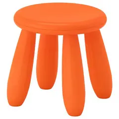 Табурет детский МАМОНТ оранжевый, от 2 до 7 лет, безвредный пластик, 01.022.01.06.1, фото 1
