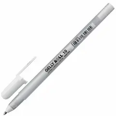 Ручка гелевая БЕЛАЯ, SAKURA (Япония) &quot;Gelly Roll&quot;, узел 1мм, линия 0,5мм, XPGB10#50, фото 1