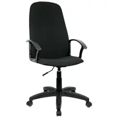 Кресло руководителя Helmi HL-E79 &quot;Elegant&quot; LTP, ткань черная, пиастра, фото 1