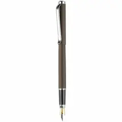 Ручка перьевая Luxor &quot;Rega&quot; синяя, 0,8 мм, корпус графит/хром, футляр, фото 1