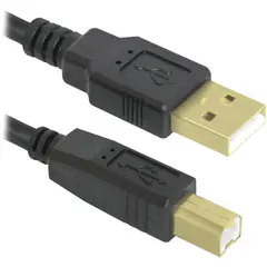 Кабель USB 2.0 AM-BM, 3 м, DEFENDER, 2 фильтра, для подключения принтеров, МФУ и периферии, 87431, фото 1