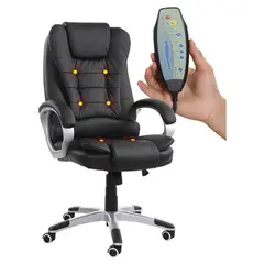 Кресло офисное BRABIX &quot;Comfort MS-003&quot;, 6 массажных модулей, экокожа, черное, 532521, фото 1