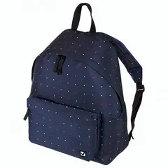 Рюкзак BRAUBERG универсальный, сити-формат, темно-синий, Полночь, 20 литров, 41х32х14 см, 224754, фото 1