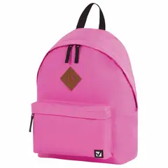 Рюкзак BRAUBERG, универсальный, сити-формат, один тон, розовый, 20 литров, 41х32х14 см, 228843, фото 1