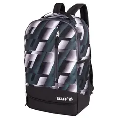 Рюкзак STAFF STRIKE универсальный, 3 кармана, черно-серый, 45х27х12 см, 270784, фото 1