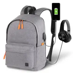 Рюкзак BRAUBERG URBAN универсальный с отделением для ноутбука, USB-порт, &quot;Energy&quot;, серый, 44х31х14 см, 270806, фото 1