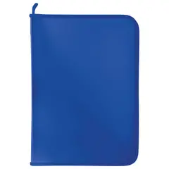 Папка для документов и тетрадей на молнии пластиковая BRAUBERG А4, 320*230мм, синяя,, фото 1