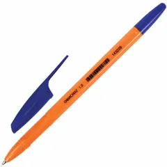 Ручка шариковая ОФИСМАГ &quot;X-333 Orange&quot;, СИНЯЯ, корпус оранжевый, узел 1 мм, линия письма 0,5 мм, 143228, фото 1