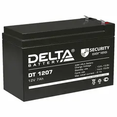 Аккумуляторная батарея для ИБП любых торговых марок, 12 В, 7 Ач, 151х65х95 мм, DELTA, DT 1207, фото 1