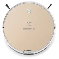 Робот-пылесос POLARIS PVCR 0735 IQ Home, WiFi, влажная уборка, контейнер 0,5 л, работа до 2,5 ч, золото, 52770, фото 1