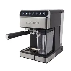 Кофеварка рожковая POLARIS PCM 1535E, 1400 Вт, объем 1,8 л, 15 бар, автокапучинатор, черная, 37135, фото 1