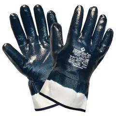 Перчатки хлопковые DIGGERMAN КП, нитриловое покрытие (облив), размер 10 (XL), синие, ПЕР318, фото 1