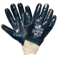 Перчатки хлопковые DIGGERMAN РП, нитриловое покрытие (облив), размер 10 (XL), синие, ПЕР317, фото 1