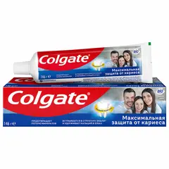 Зубная паста 100 мл COLGATE &quot;Свежая мята&quot;, защита от кариеса, с фторидом и кальцием, 7891024149102, фото 1