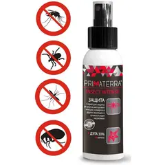 Спрей для кожи защитный, 200 мл, PRIMATERRA INSECT INTENSE от клещей, комаров, слепней, фото 1