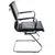 Кресло для приемных и переговорных CH-993-Low-V с низкой спинкой, экокожа, хром, черное, CH-993-LOW-V/BL, фото 2