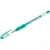 Ручка гелевая Crown &quot;Hi-Jell Needle Grip&quot; зеленая, 0,7мм, грип, игольчатый стержень, штрих-код, фото 1