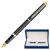 Ручка подарочная перьевая WATERMAN &quot;Hemisphere Matt Black GT&quot;, черный матовый лак, позолоченные детали, синяя, S0920710, фото 1