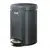 Ведро-контейнер для мусора (урна) с педалью DURABLE, 5 л, темно-серое, 3410-58, фото 1