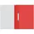 Папка-скоросшиватель пластик. OfficeSpace, А4, 160мкм, красная с прозр. верхом, фото 3