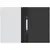 Папка-скоросшиватель пластик. OfficeSpace, А4, 120мкм, черная с прозр. верхом, фото 2