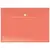 Папка-конверт на кнопке Berlingo, А4, 140мкм, прозрачная, клетчатая запечатка, ассорти, фото 4