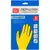 Перчатки резиновые хозяйственные OfficeClean Стандарт+,супер прочные,р.S,желтые,пакет с европодвесом, фото 2