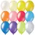 Воздушные шары, 100шт., М9/23см, MESHU, металлик, 12 цветов ассорти, фото 1