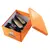 Короб архивный LEITZ &quot;Click &amp; Store&quot; M, 200х280х370 мм, ламинированный картон, разборный, оранжевый, 60440044, фото 3