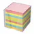 Блок для записей BRAUBERG в подставке прозрачной, куб 9х9х9 см, цветной, 122225, фото 2