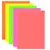 Цветная бумага А4 ТОНИРОВАННАЯ В МАССЕ, 10 листов 5 цветов (неон), BRAUBERG, 210х297 мм, 128006, фото 2
