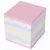 Блок для записей STAFF проклеенный, куб 9х9х9 см, цветной, чередование с белым, 129208, фото 2