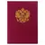 Папка адресная бумвинил с гербом России, формат А4, бордовая, индивидуальная упаковка, STAFF, 129576, фото 2