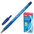 Ручка шариковая с грипом BEIFA (Бэйфа) &quot;A Plus&quot;, СИНЯЯ, корпус синий, узел 1 мм, линия письма 0,7 мм, KA124200CS-BL, фото 1