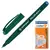 Ручка-роллер CENTROPEN, СИНЯЯ, трехгранная, корпус зеленый, узел 0,5 мм, линия письма 0,3 мм, 4615/1C, фото 2