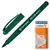 Ручка-роллер CENTROPEN, ЧЕРНАЯ, трехгранная, корпус зеленый, узел 0,5 мм, линия письма 0,3 мм, 4615/1Ч, фото 1