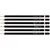 Карандаши чернографитные STAFF, НАБОР 6 шт., 2H-2B, без резинки, черный корпус, заточенные, 181254, фото 5