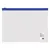 Папка-конверт на молнии МАЛОГО ФОРМАТА (245х190 мм), A5, прозрачная, молния синяя, 0,11 мм, BRAUBERG, 221227, фото 2