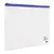Папка-конверт на молнии А4 (230х333 мм), прозрачная, молния синяя, 0,11 мм, BRAUBERG, 221010, фото 1