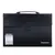 Портфель пластиковый BRAUBERG А4+ (390х260х40 мм), 3 отделения, с окантовкой, фактура линейная, черный, 221389, фото 2